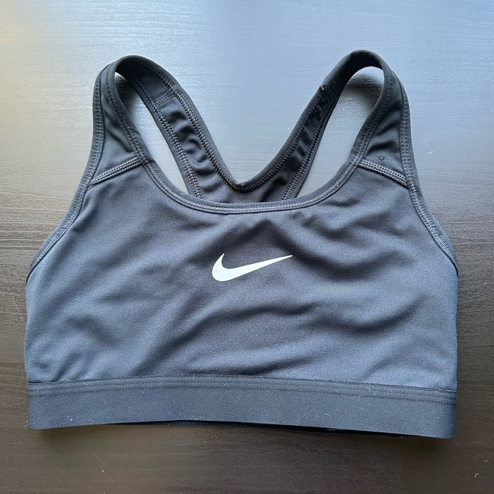 Nike Dri-Fit Black Athletic Activewear Racerback Sports Bra size XS EUC